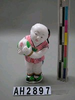 藏品(童子抱桃泥偶)的圖片